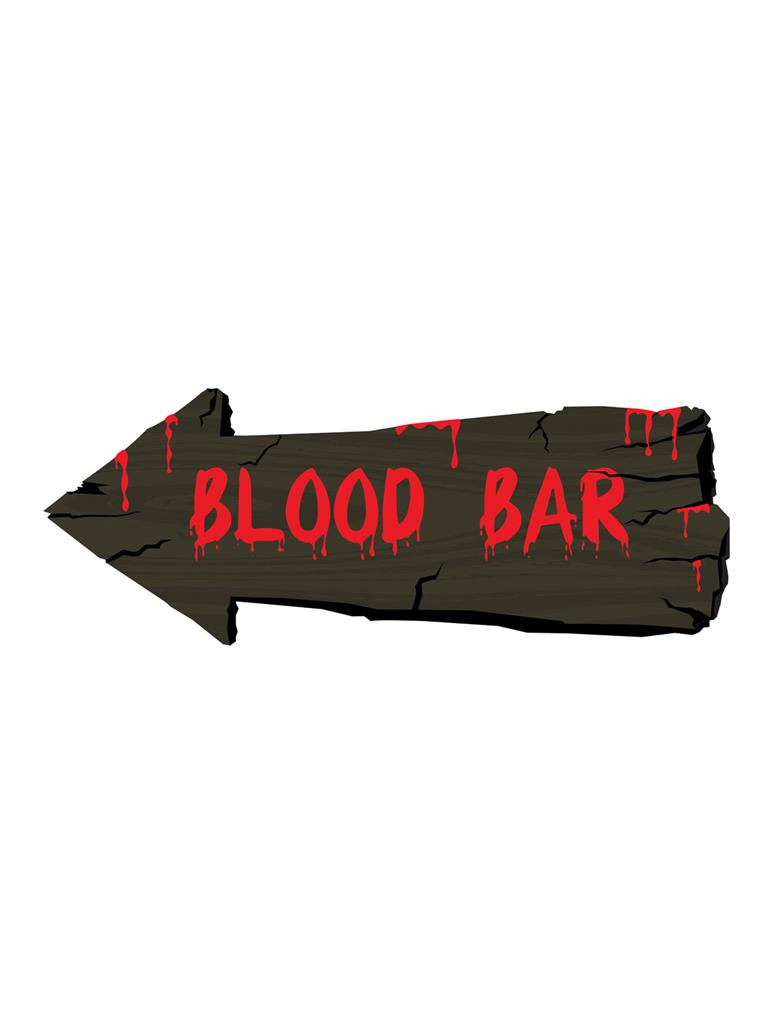 Wanddeco Blood Bar 50cm