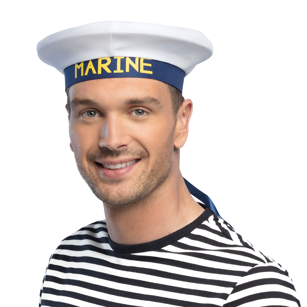 Marine Pet Wit/blauw 'Marine'