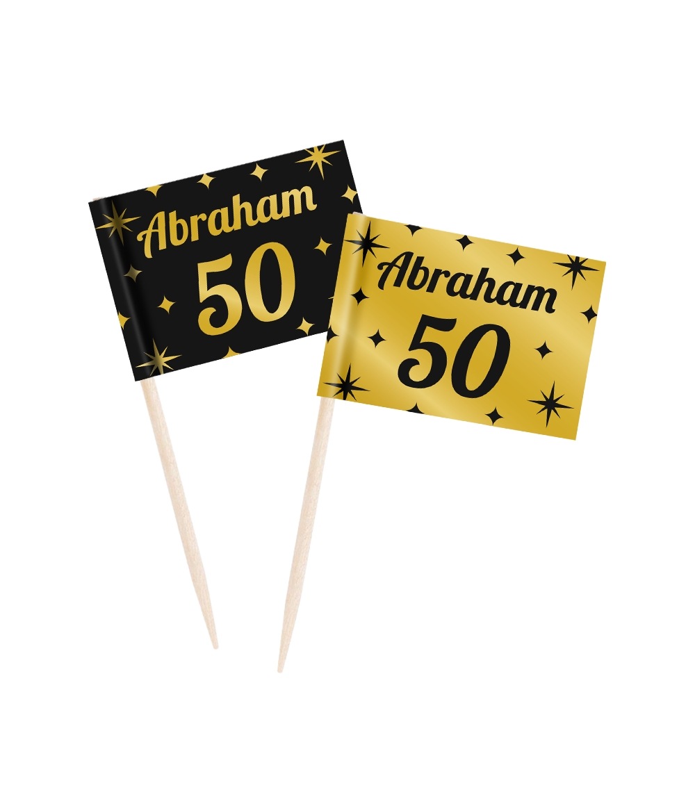 50st Prikkertjes Classy Goud/Zwart Abraham 50