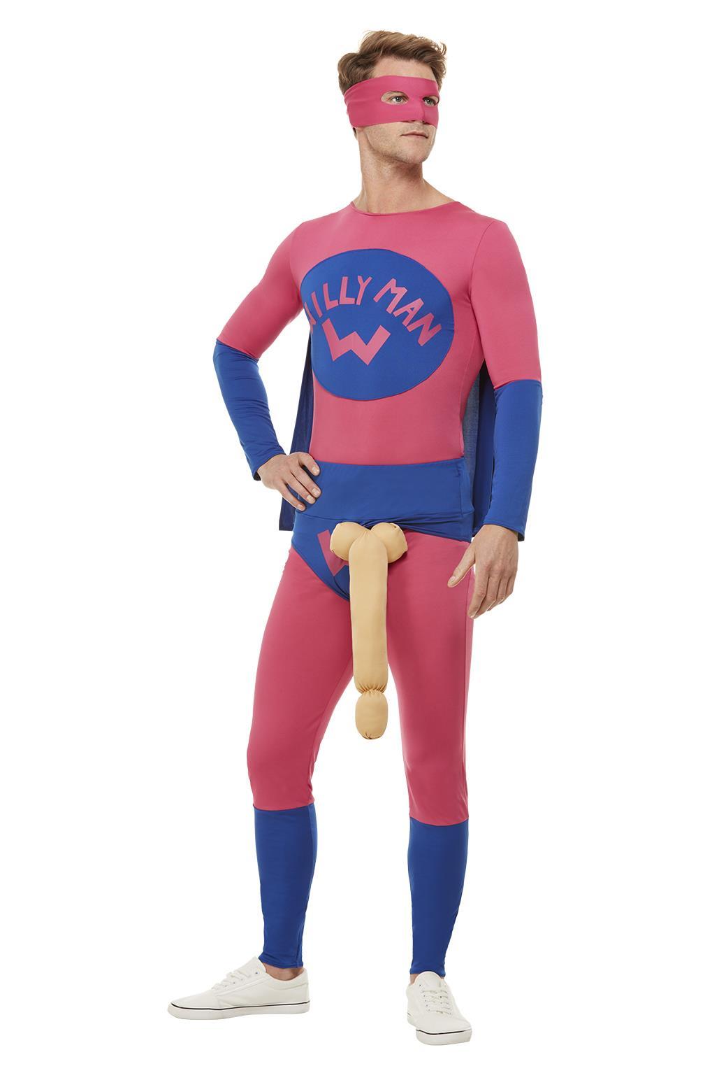 Kostuum Willyman Superhero Heren