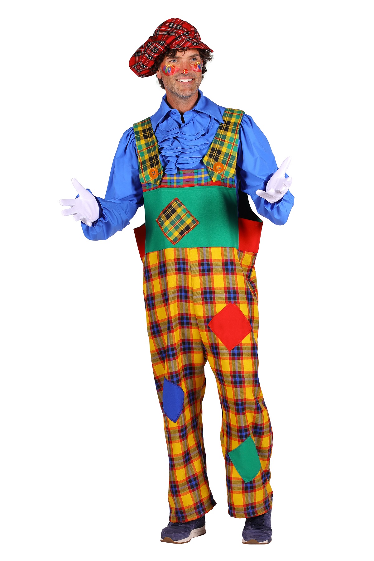 Tuinbroek Clown Peppo Geel Volwassen