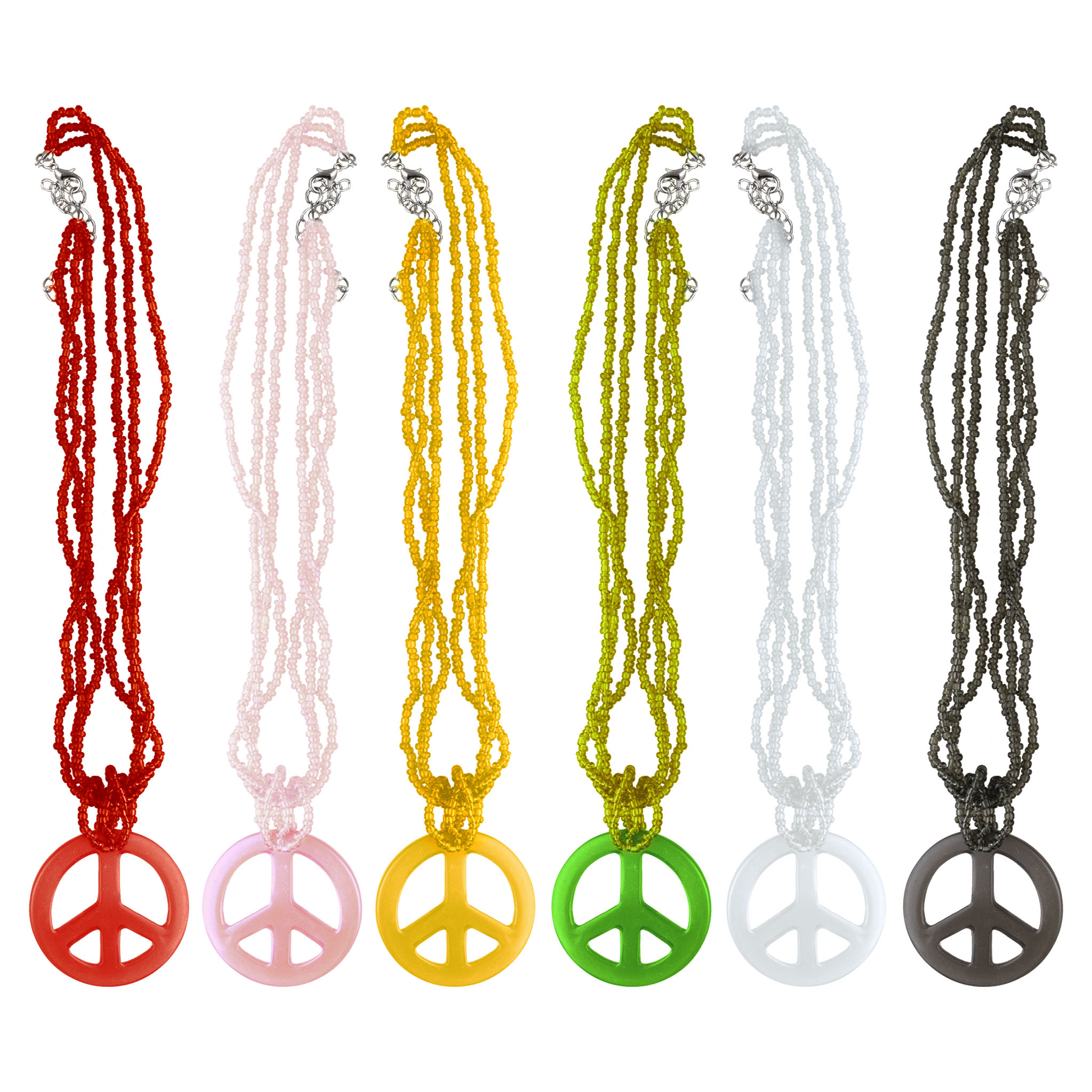 Ketting Hippie/Peace Kraaltjes