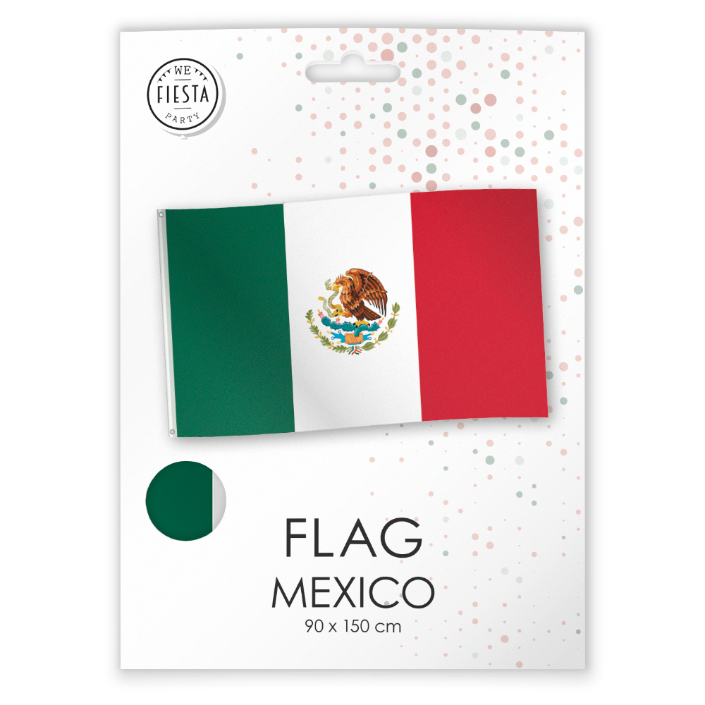 Vlag Mexico 90x150cm