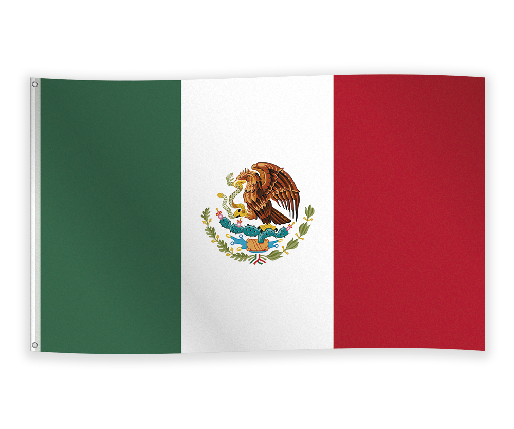 Vlag Mexico 90x150cm