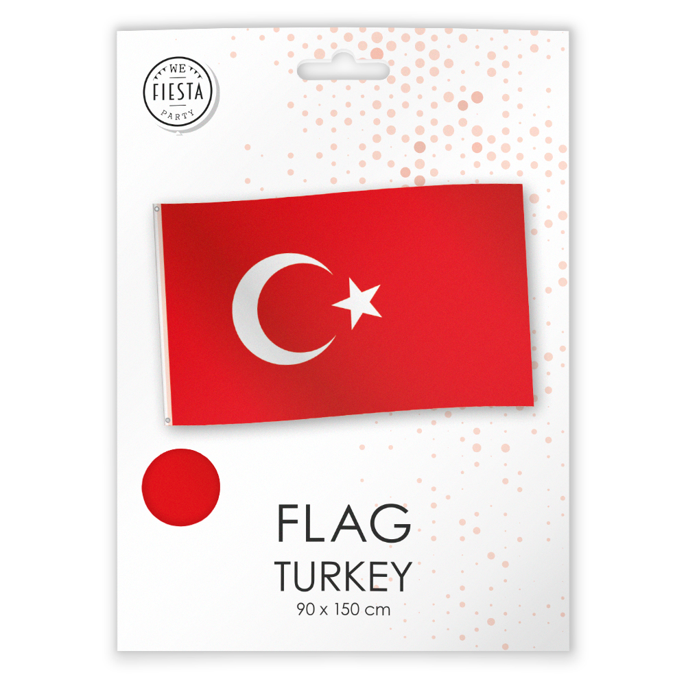 Vlag Turkije 90x150cm