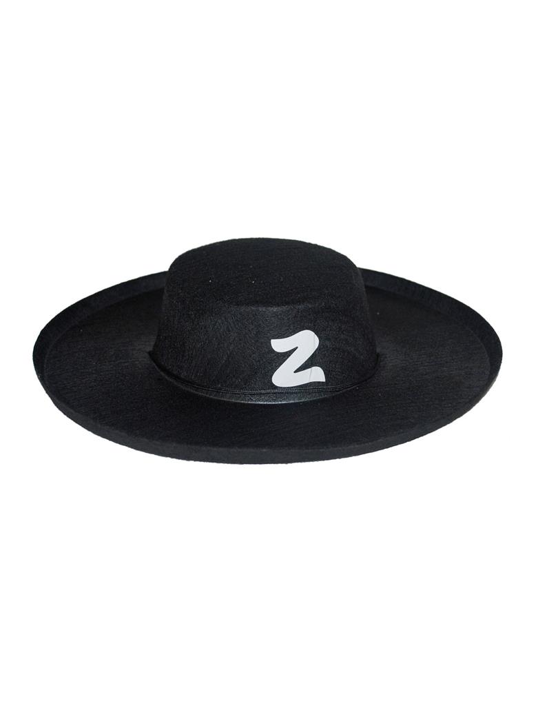 Zorro Hoed Zwart