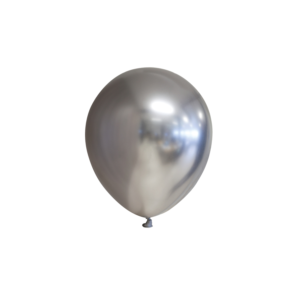 100st Chrome Ballonnen 5" Zilver