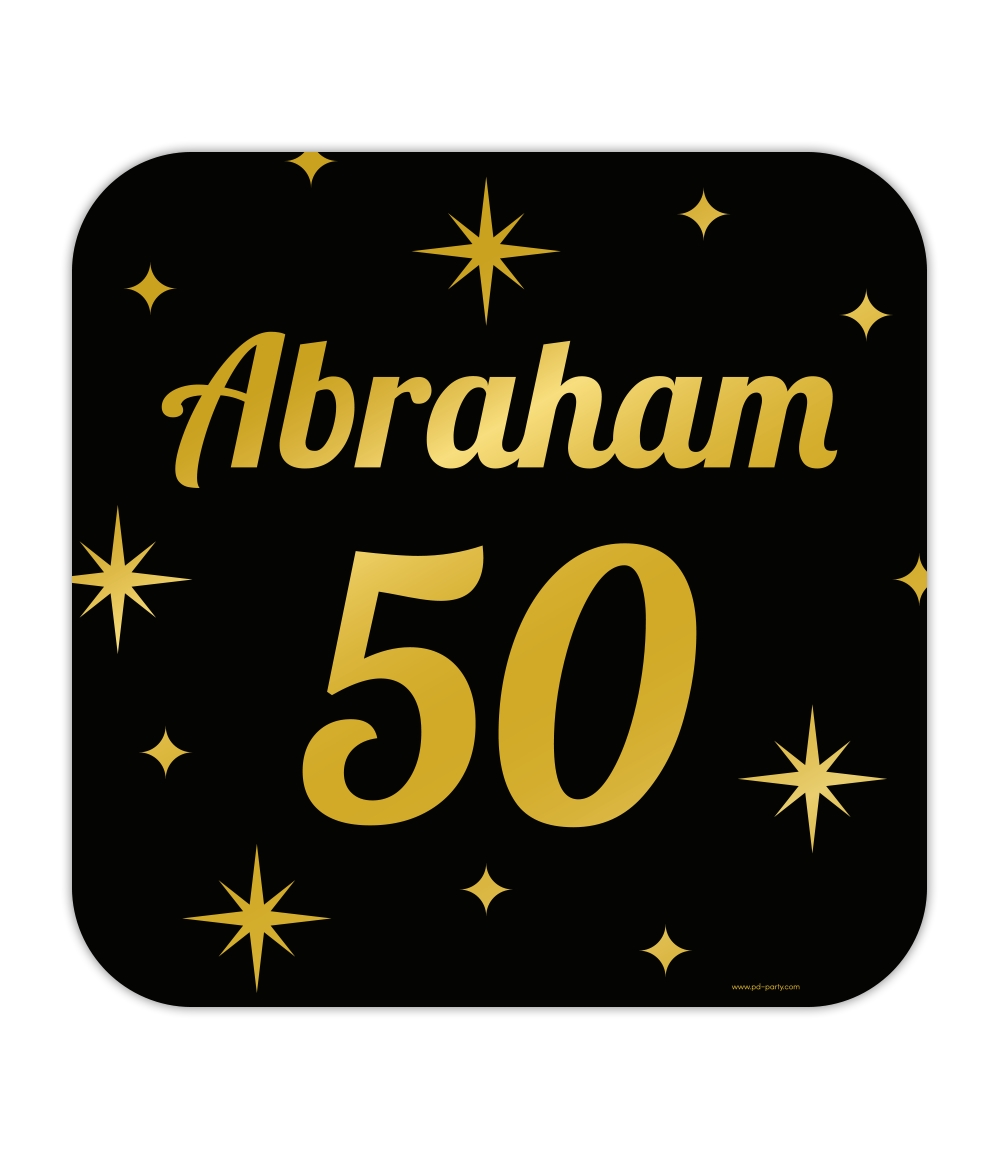 Huldeschild Classy Abraham 50 Zwart/Goud