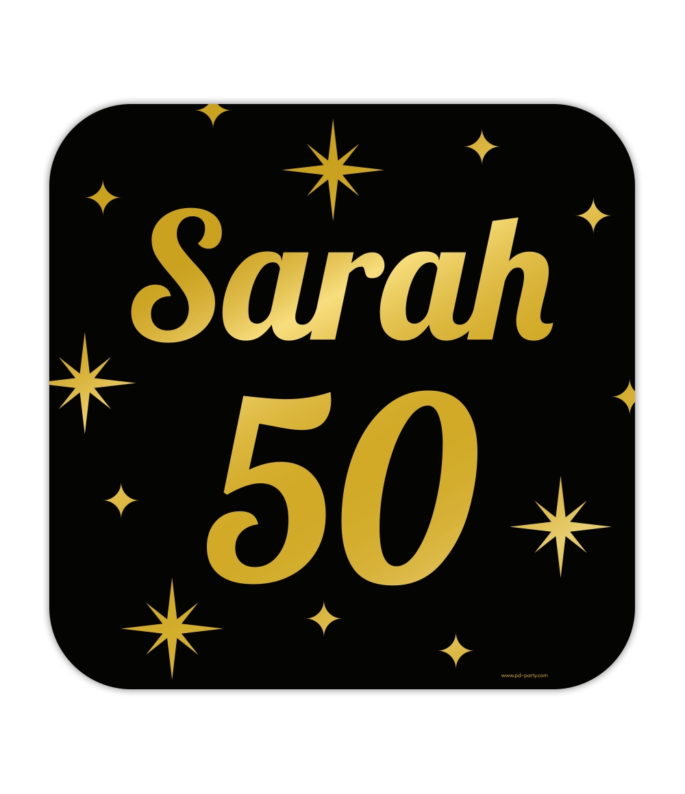 Huldeschild Classy Sarah 50 Zwart/Goud
