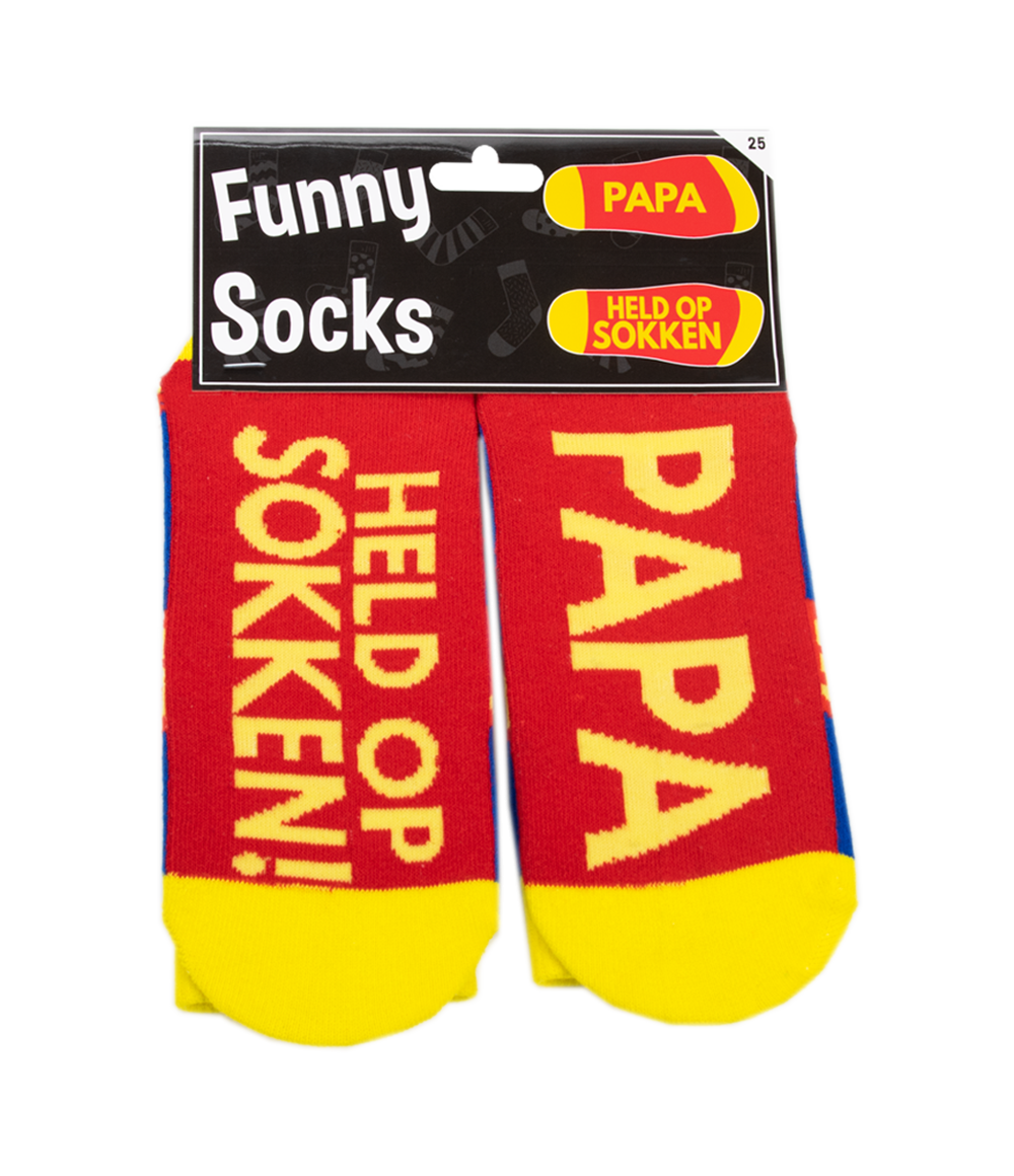 Funny Socks Papa Held op Sokken