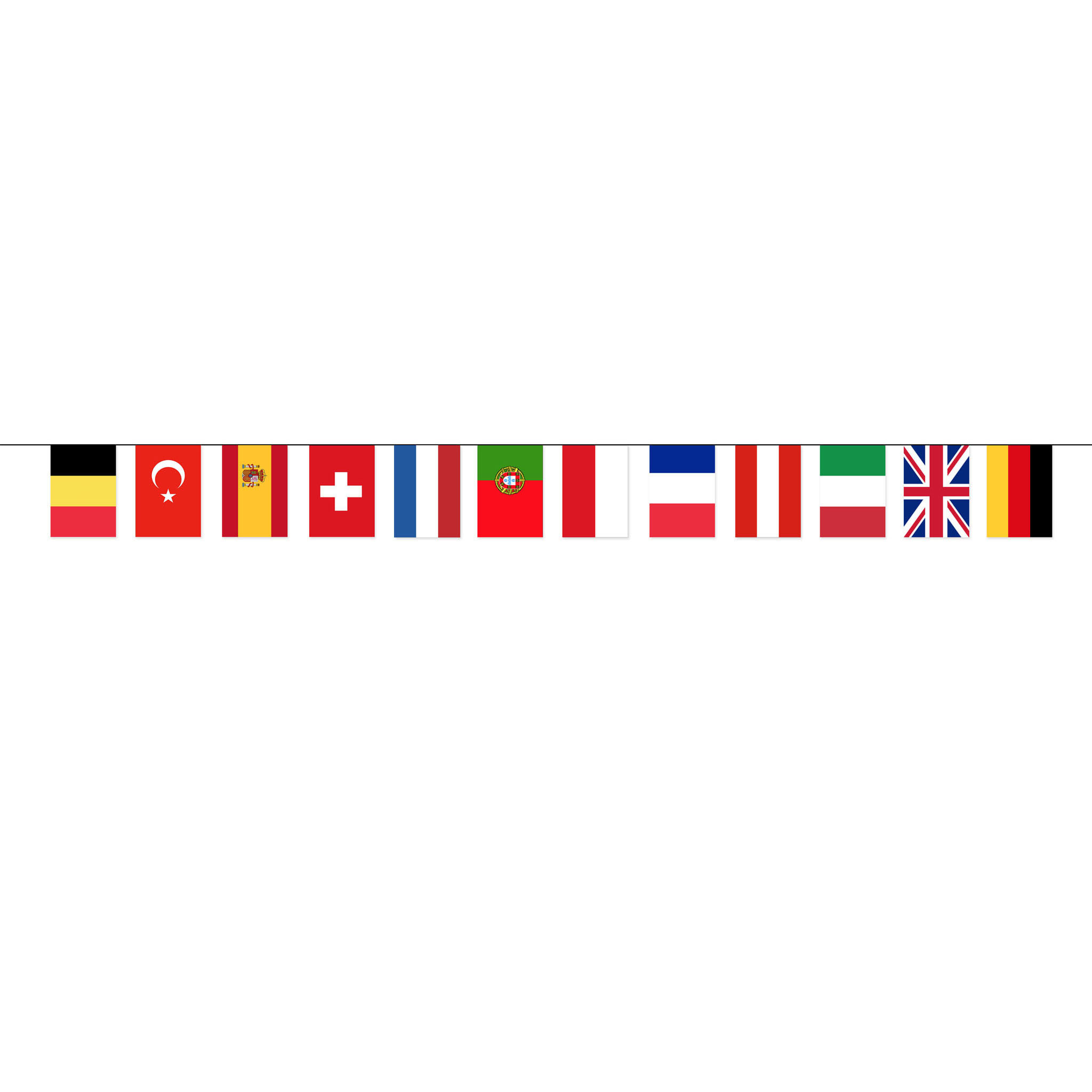 5m Vlaggenlijn 12 Europese Landen