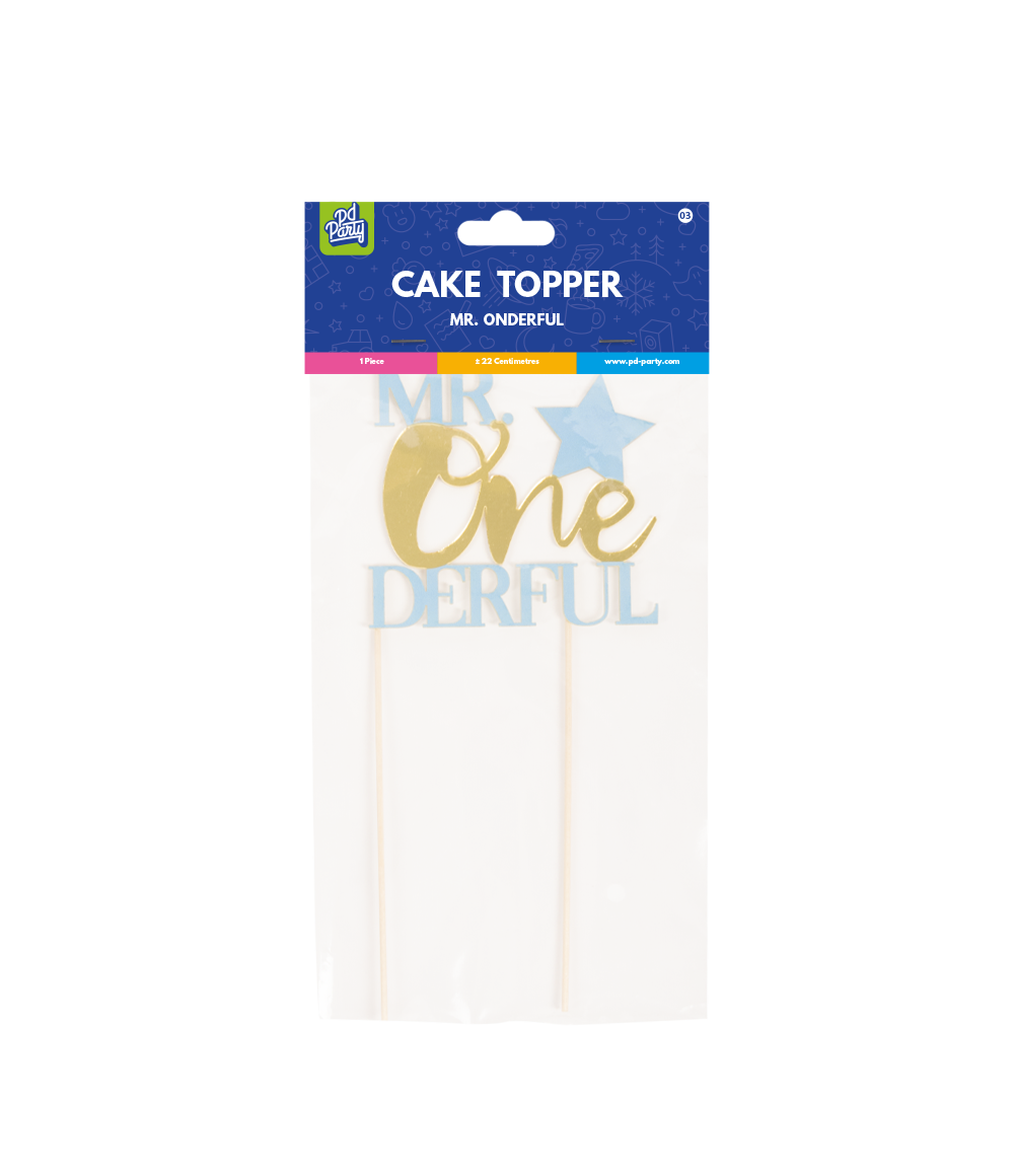Cake Topper First Birthday Boy 22cm