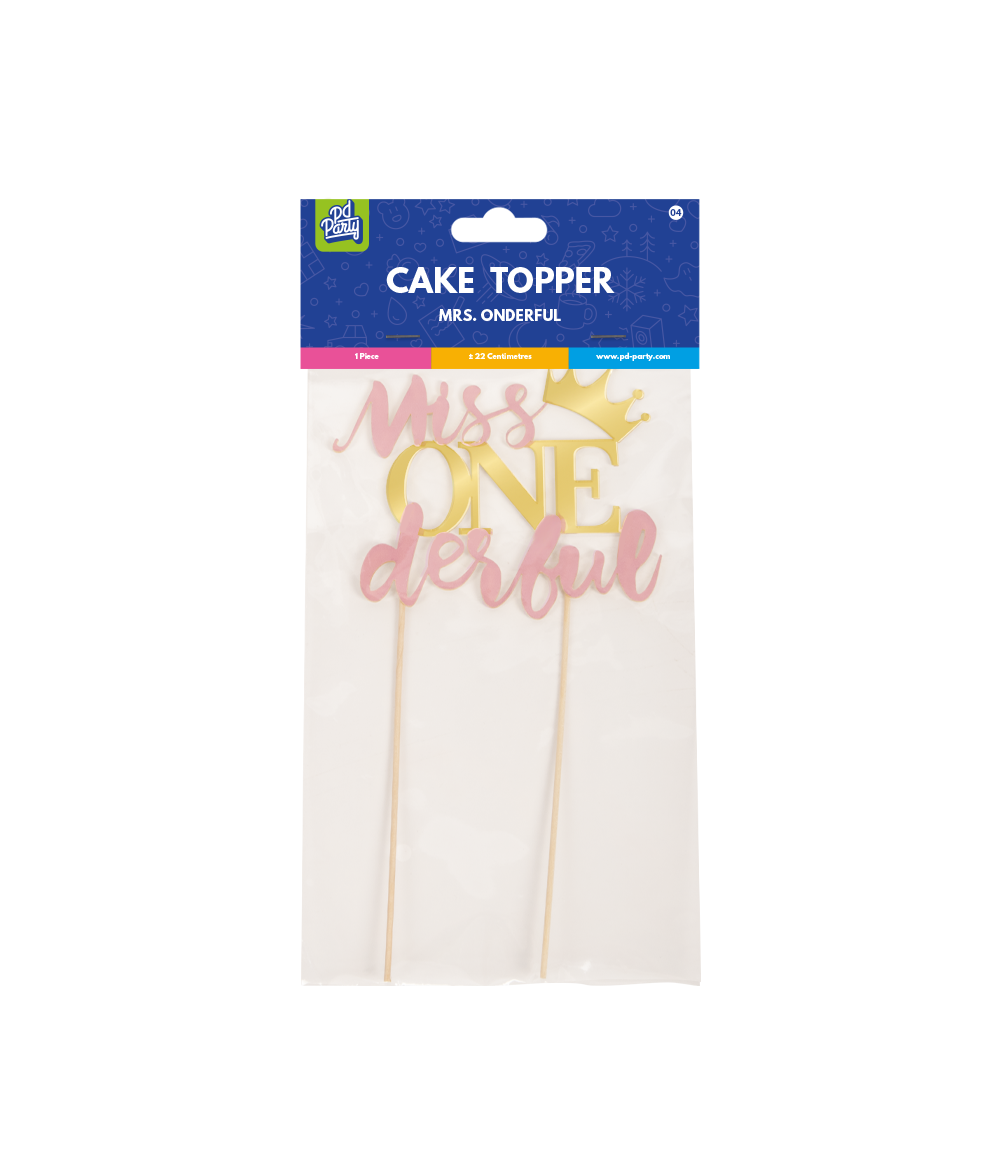 Cake Topper First Birthday Girl 22cm