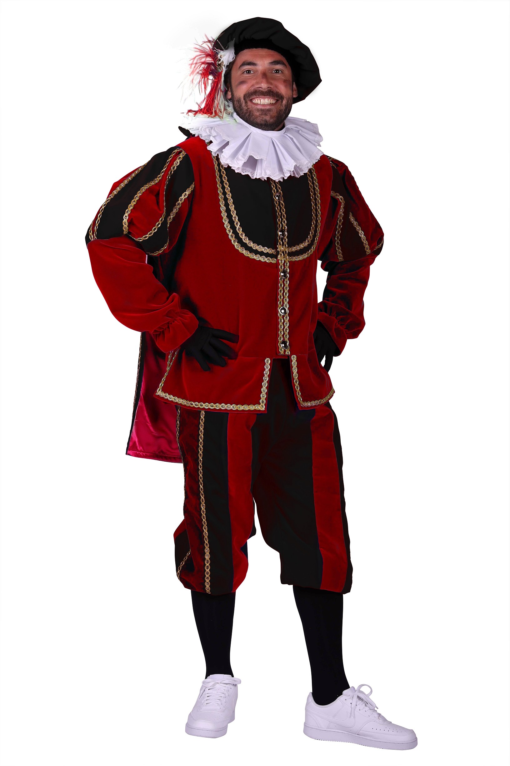 Kostuum Piet Tarragona Zwart/Rood