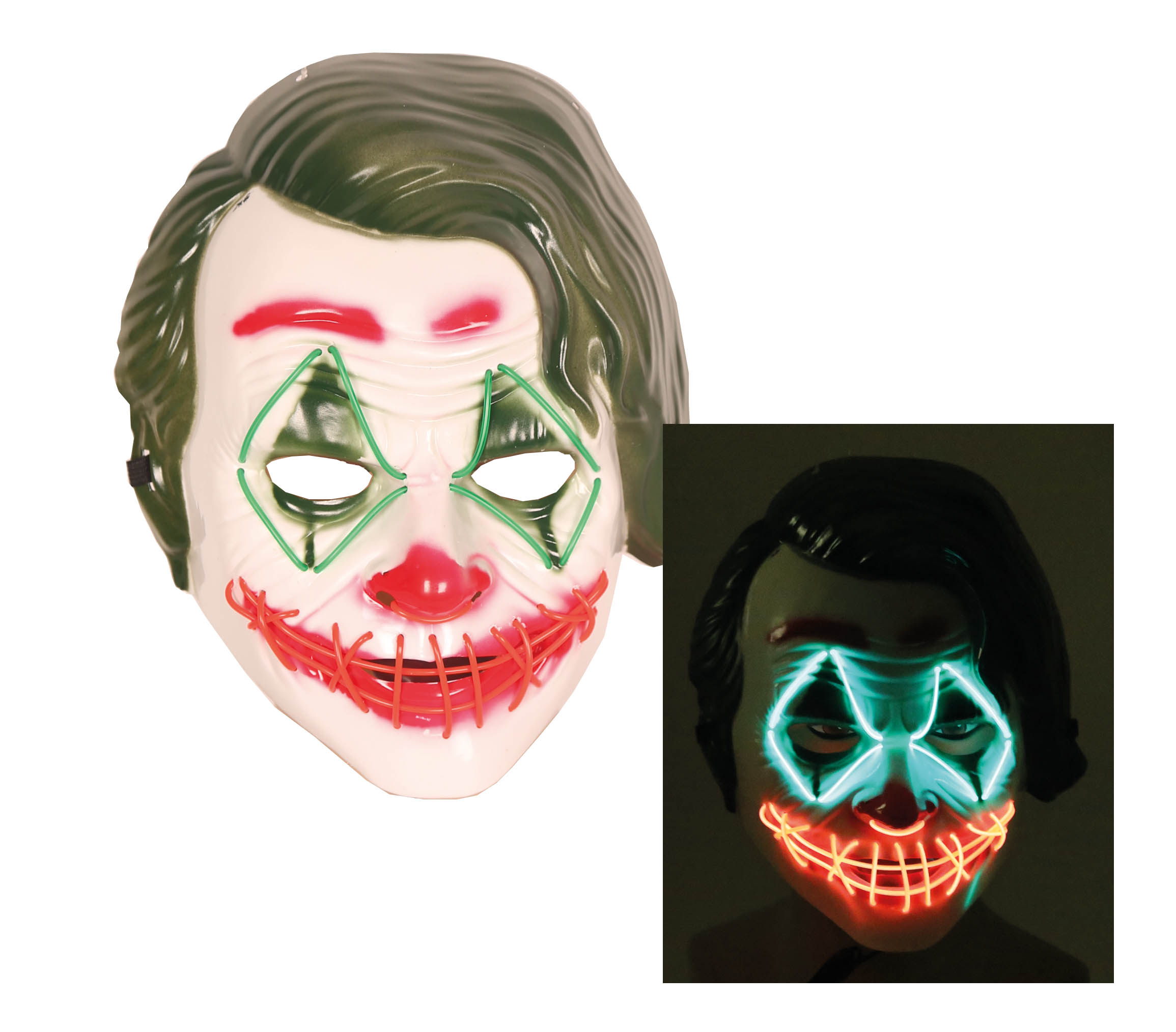 Plastic Masker The Joker met Licht