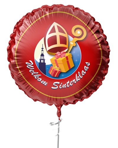 Folieballon Welkom Sinterklaas 45cm