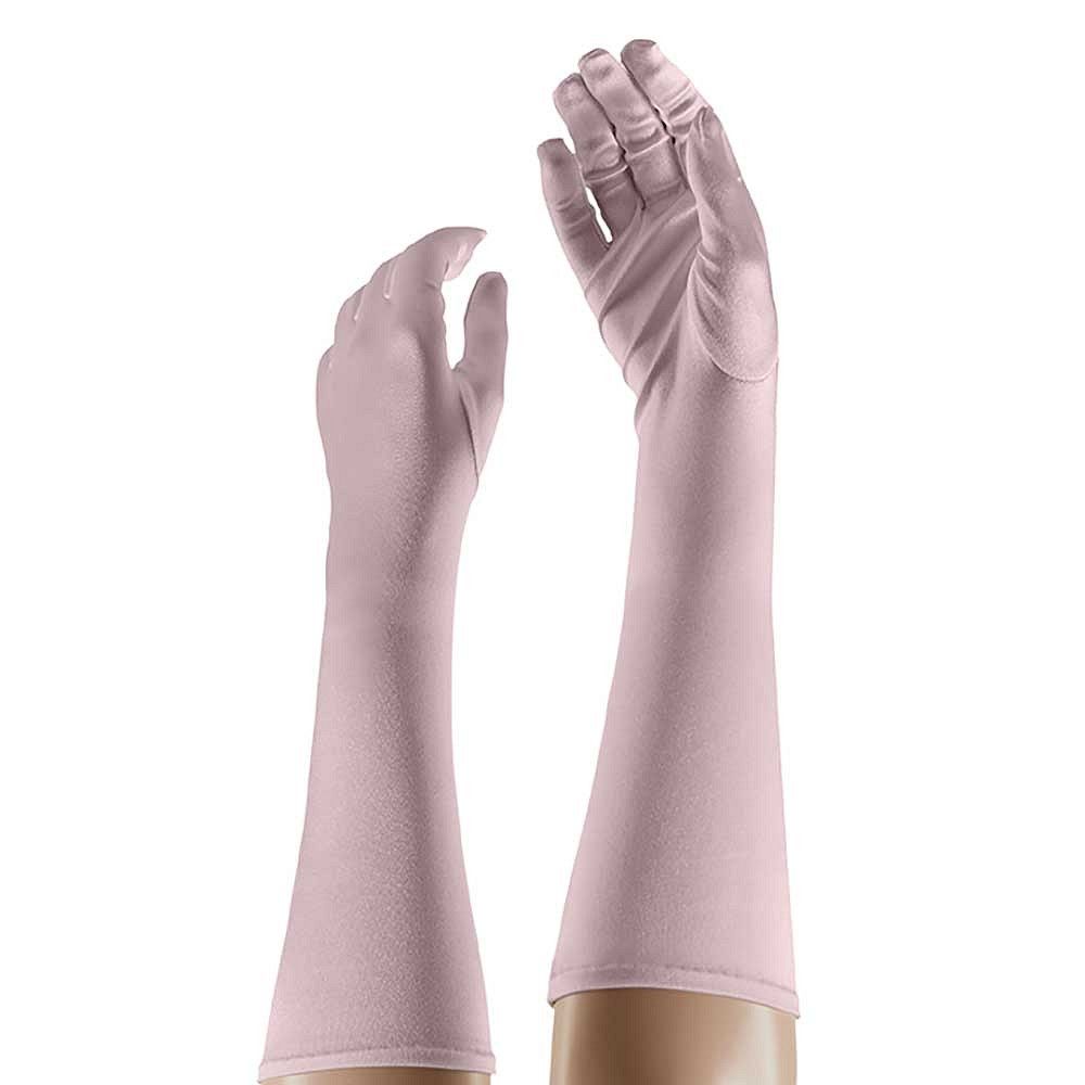 Handschoenen Satijn 40cm Roze