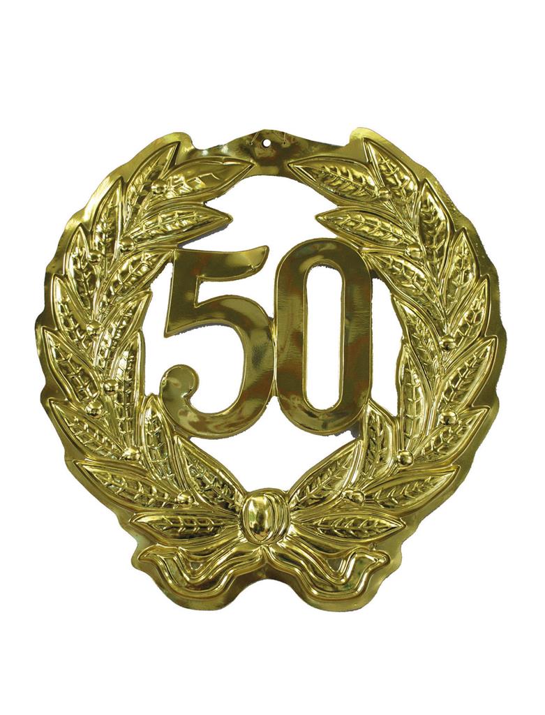 Jubileum Krans '50' Goud 45cm