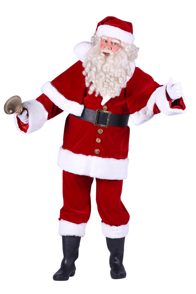 Kostuum Kerstman Met Cape Luxe Heren