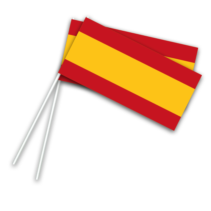 10st Papieren Vlaggetjes Spanje