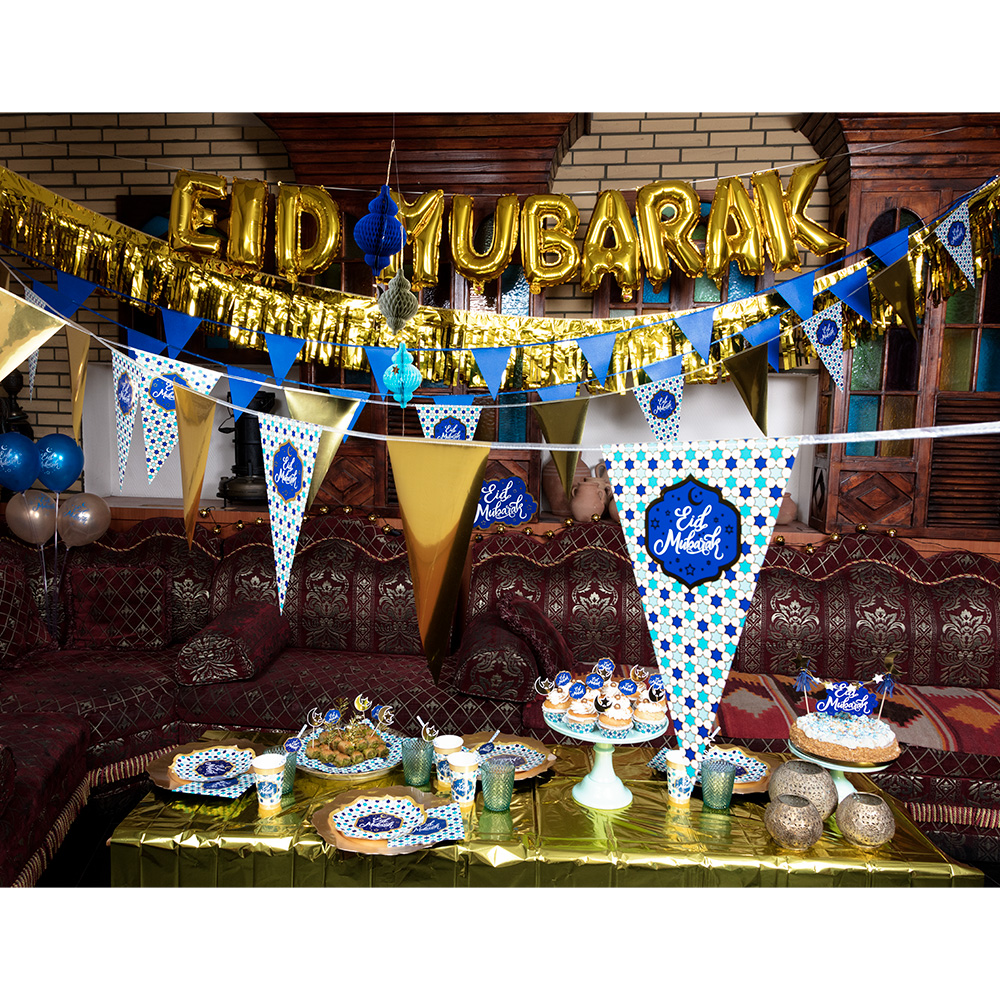 8st Bordjes Eid Mubarak 23cm