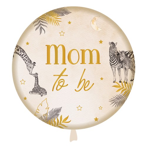 Folieballon Mom to Be Baby Algemeen Safari 45cm