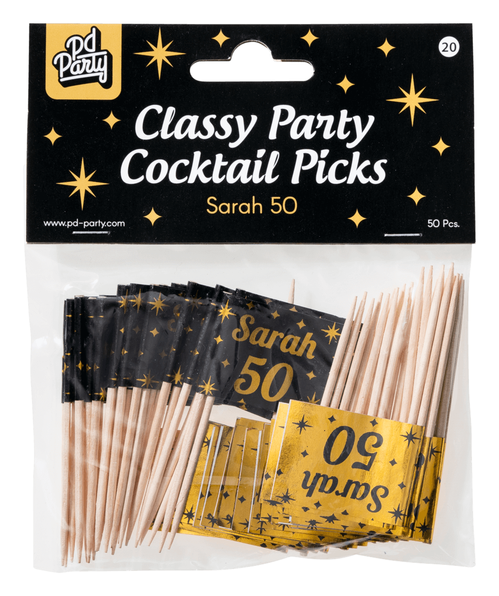 50st Prikkertjes Classy Goud/Zwart Sarah 50