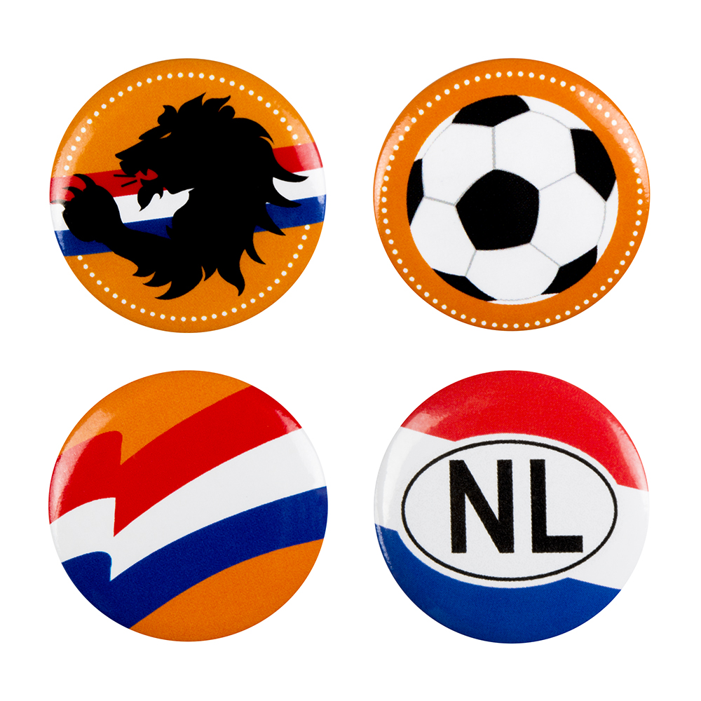 4st Buttons Nederland 3cm