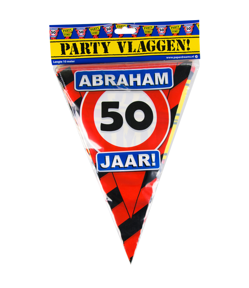10m Vlaggenlijn Verkeersbord 50 Abraham