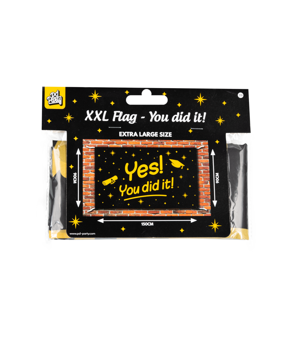 XXL Gevelvlag Yes! You Did It! Classy