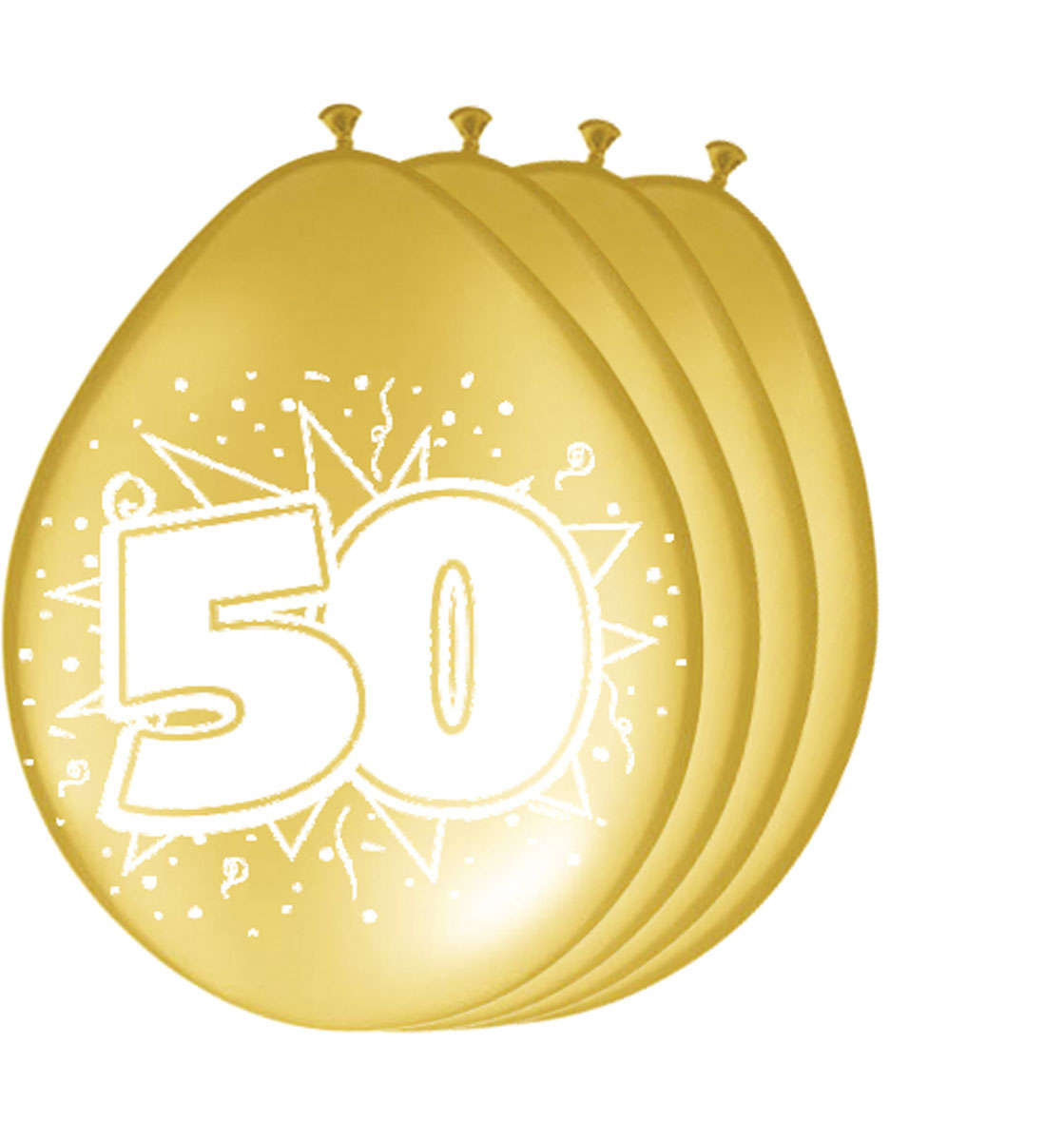 8st Pearl Ballon 50 jaar Goud 12''